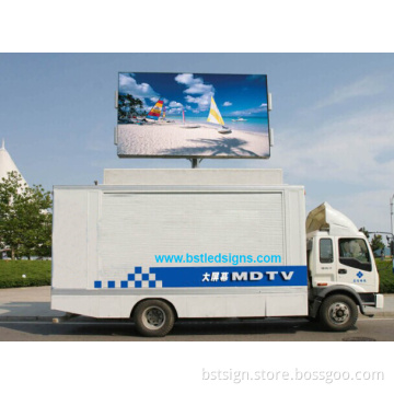 P10 Outdoor Full Color LED Screen Mobile LED Display Vehicle